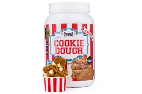 Buy Adonis Protein Cookie Dough (Casein Protein) – CARAMELISED COOKIE Online - Kulud Pharmacy
