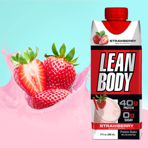 Buy Lean Body Ready-To-Drink STRAWBERRY Protein Shake 500 Ml Online - Kulud Pharmacy