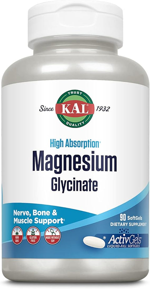 Buy Kal Magnesium Glycinate 90 softgels Online - Kulud Pharmacy