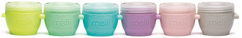 Melii Snap & Go Pods Baby Food Storage Container 2Oz, (Pack Of 6)