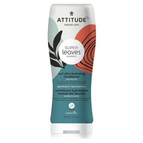 Attitude Super Leaves Curl Ultra-Hydrating Shampoo, Shea Butter 475Ml