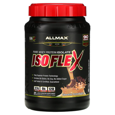 Buy ALLMAX ISOFLEX Whey Protein Isolate, Chocolate peanut butter 2 lb Online - Kulud Pharmacy