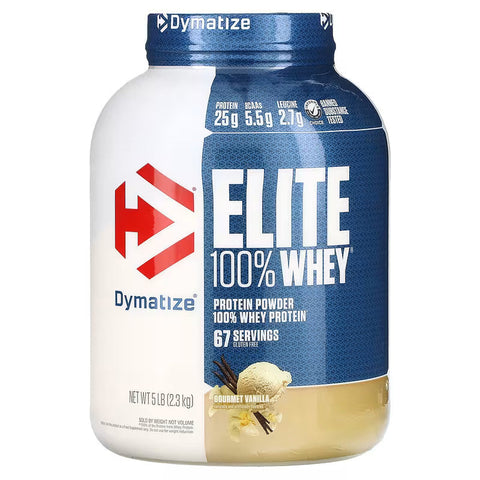 Buy Dymatize Elite 100% Whey, Gourmet Vanilla, 5 LB Online - Kulud Pharmacy