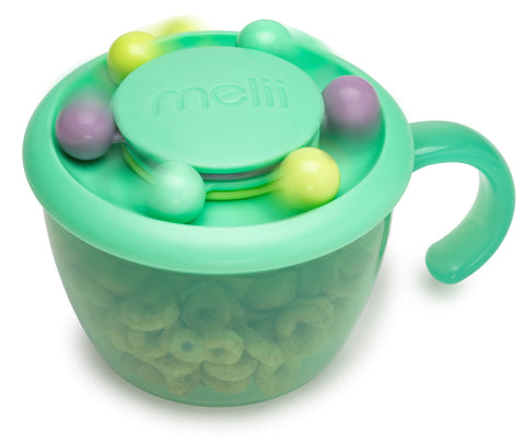 Melii Abacus Snack Container With Finger Trap Mint