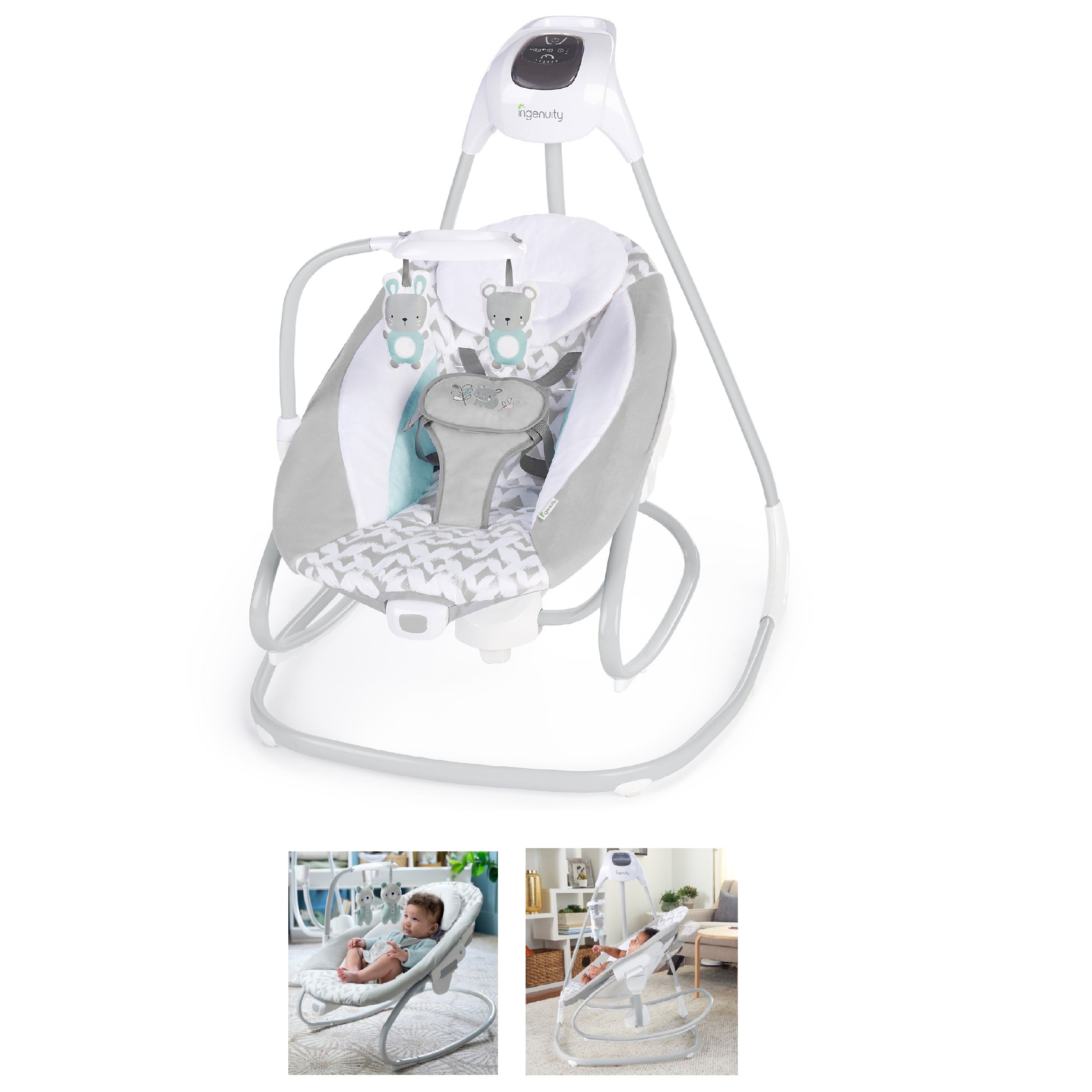 Ingenuity - Simplecomfort Soothing Swing & Rocker - Raylan | Bouncers, Rockers & Swings Ingenuity - Simplecomfort Soothing Swing & Rocker - Raylan | Bouncers, Rockers & Swings