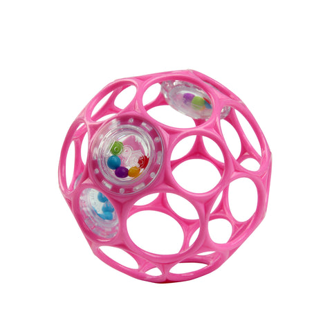 Bright Starts Oball Rattle Easy-Grasp Toy (Pink) Kulud Pharmacy