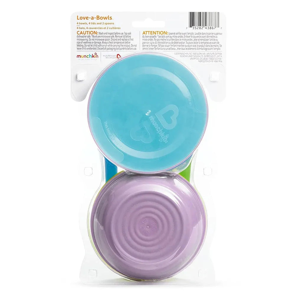 Munchkin - Love-A-Bowls Feeding Set | Bowls & Plates Munchkin - Love-A-Bowls Feeding Set | Bowls & Plates
