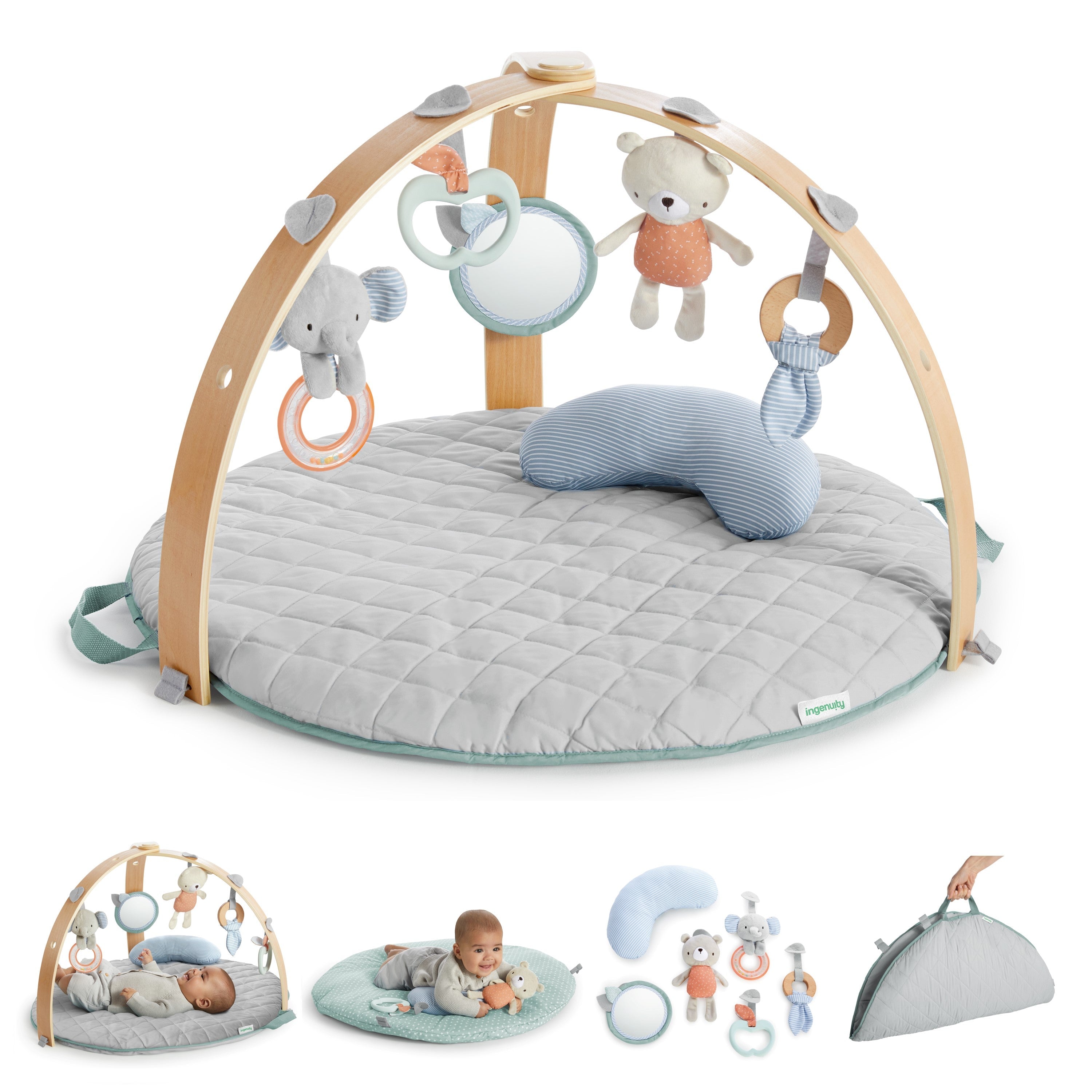 Ingenuity Cozy Spot Reversible Duvet Activity Gym Loamy | Activity Gyms & Playmats Ingenuity Cozy Spot Reversible Duvet Activity Gym Loamy | Activity Gyms & Playmats