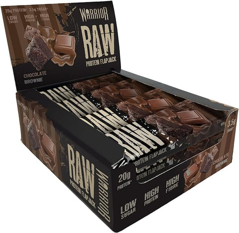 Buy WARRIOR RAW PROTEIN BAR 12x75G FLAPJACK CHOCOLATE BROWNIE Online - Kulud Pharmacy