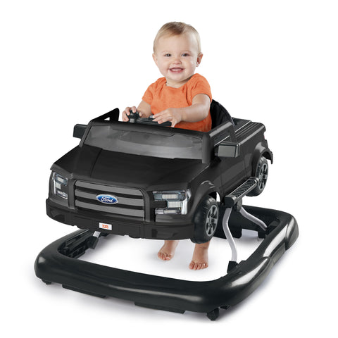 Bright Starts - Ways To Play Walker - Ford F-150, Agate Black, 4-In-1 Walker