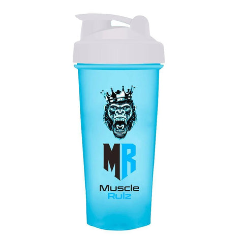 Buy Muscle Rulz King Series Protein Blue Shaker 700ml Online - Kulud Pharmacy