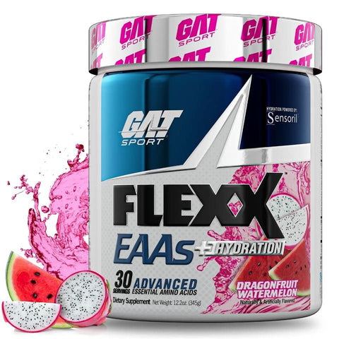 Buy GAT FLEX EAA'S + HYDRATION 30 SERVINGS 355G DRAGONFRUIT WATERMELON Online - Kulud Pharmacy