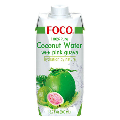 Foco Uht Coconut Water Pink Guava 500Ml