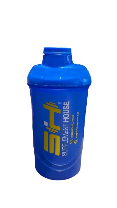 Supplement House Yellow Logo Stunning Blue Shaker 600Ml