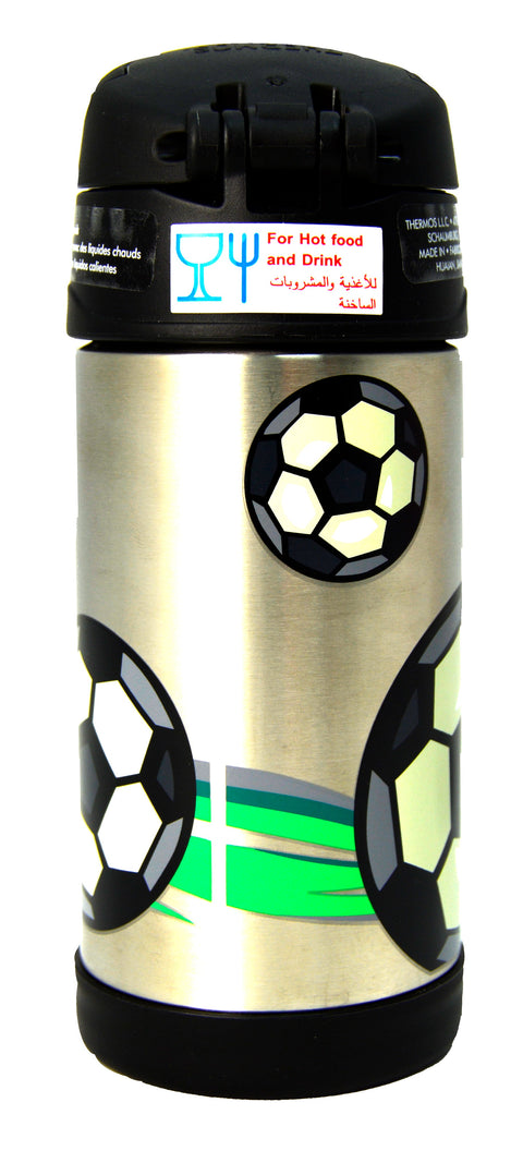 Thermos - Funtainer Stainless Steel Bottle - Foot Ball (355 Ml)