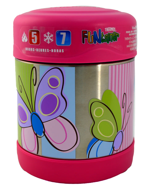 Thermos - Funtainer Stainless Steel Food Jar -Butterfly (290 Ml)