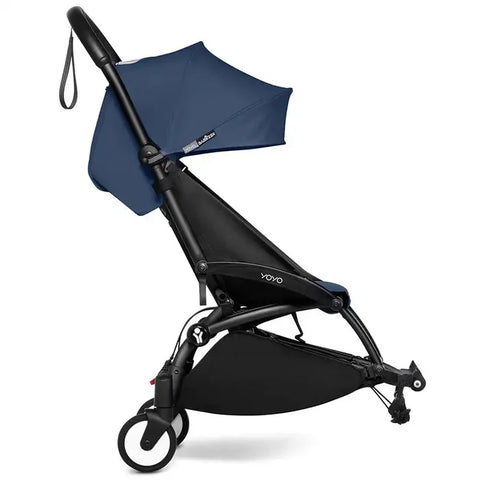 Babyzen Yoyo Connect Stroller - Black Frame With Color Pack 6+ (Air France Blue)