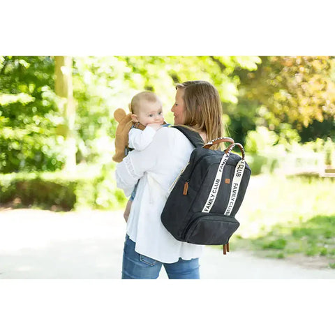 Childhome Family Club Backpack Signature Canvas (Black)