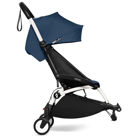 Babyzen Yoyo Connect Stroller - White Frame With Color Pack 6+ (Air France Blue)