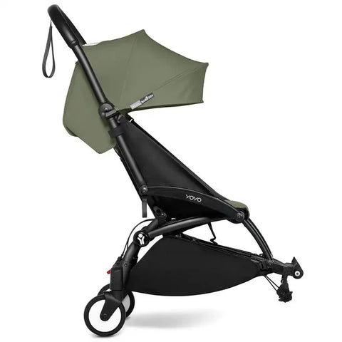 Babyzen Yoyo Connect Stroller - Black Frame With Color Pack 6+ (Olive)