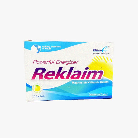 Reklaim 30 sachets (magnesium + vitamin B6+B9)