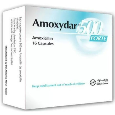 Buy Amoxydar Forte Hard Capsule 500 Mg 20 PC Online - Kulud Pharmacy