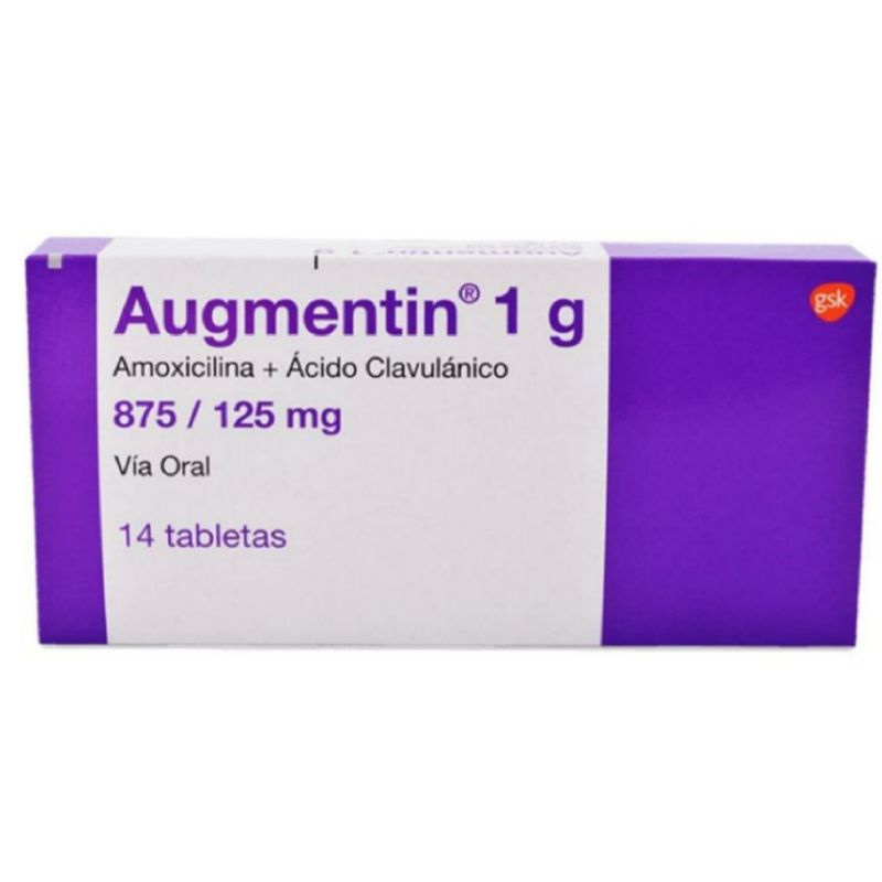 Augmentin 1 Gm, Antibiotic - 14 Tablets | Kulud Pharmacy