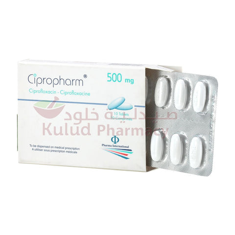 Buy Cipropharm Tablet 500Mg 10 PC Online - Kulud Pharmacy