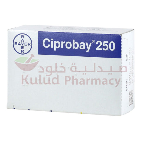 Buy Ciprobay Tablet 250 Mg 10 PC Online - Kulud Pharmacy