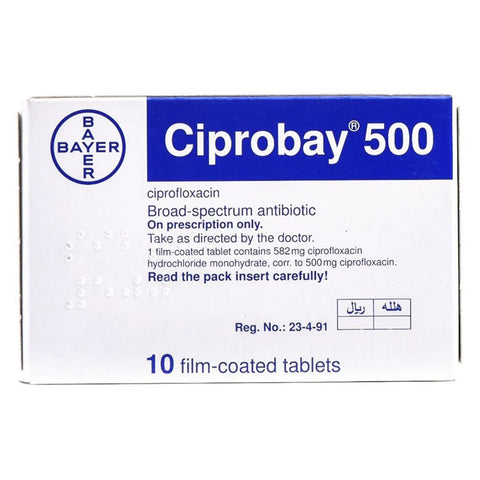 Buy Ciprobay Tablet 500 Mg 10 PC Online - Kulud Pharmacy