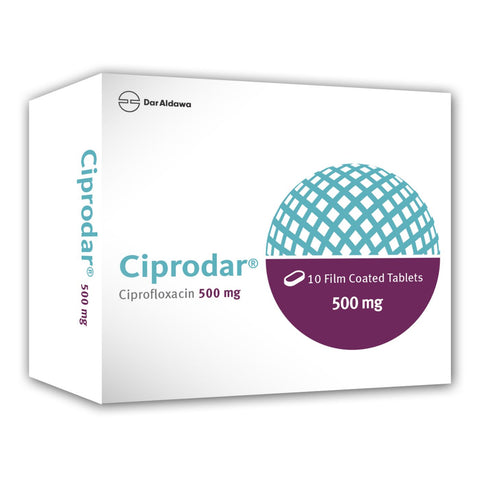 Buy Ciprodar Tablet 500 Mg 10 Tab Online - Kulud Pharmacy