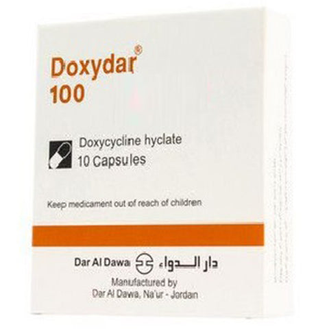 Buy Doxydar Capsule 100 Mg 8 PC Online - Kulud Pharmacy