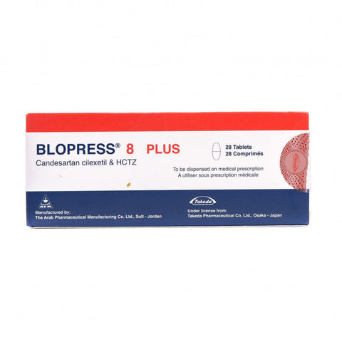 Buy Blopress Plus Tablet 8 Mg 28 PC Online - Kulud Pharmacy