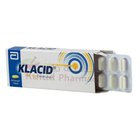 Buy Klacid Gastro-Resistant Tablet 250 Mg 14 PC Online - Kulud Pharmacy