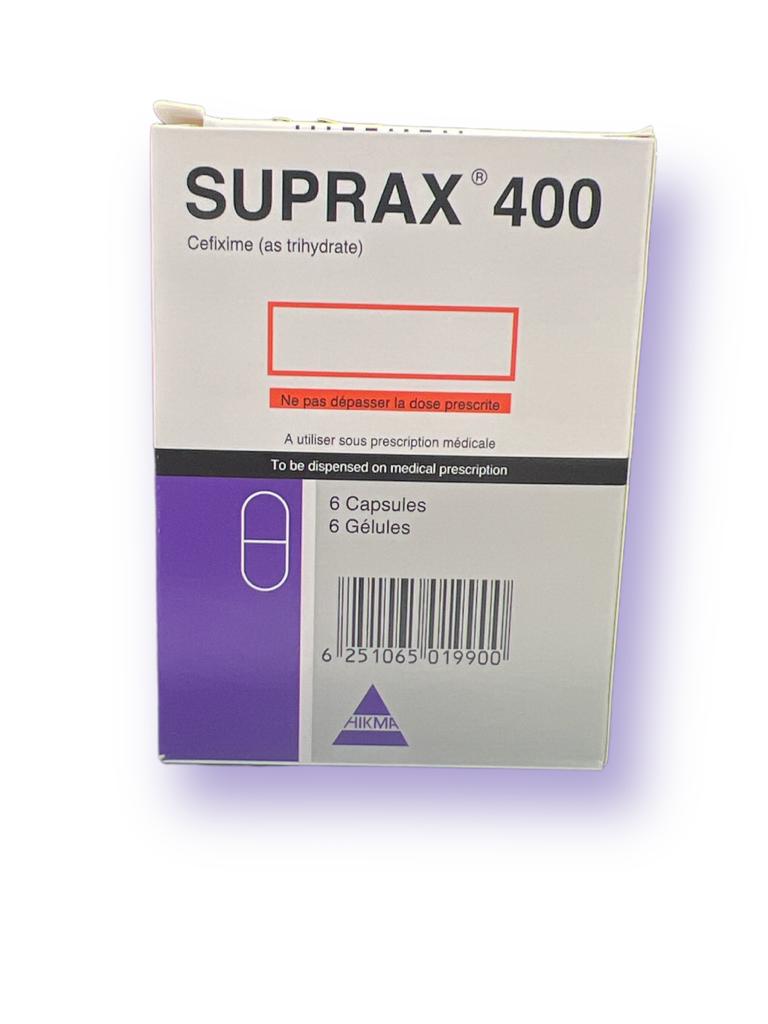 Suprax Capsule 400 Mg 6 PC | Kulud Pharmacy