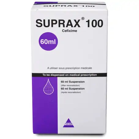 Buy Suprax Suspension 100 Mg 60 ML Online - Kulud Pharmacy