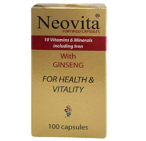 Buy Neovita Vitamins And Minerals Soft Gelattin Capsule Mg 100 PC Online - Kulud Pharmacy