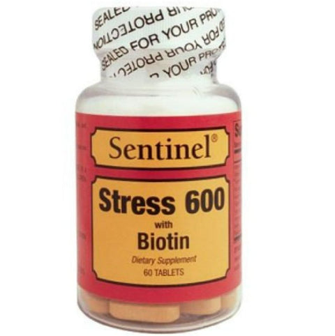 Buy Sentinel Stress 600 With Biotin Tablet 60 PC Online - Kulud Pharmacy