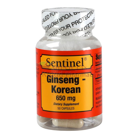 Sentinel Ginseng Korean Tablet 650 Mg 50 Tab
