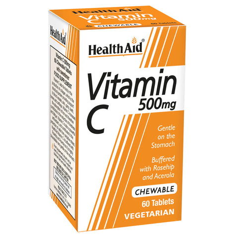 Health Aid Vitamin C Chewable Tablet 500 Mg 60 PC