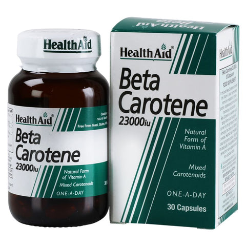 Buy Health Aid Beta Carotene Hard Capsule 23000 I.U 30 PC Online - Kulud Pharmacy