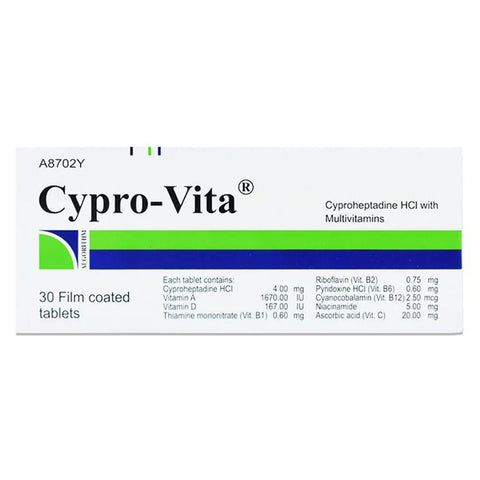 Buy Cypro Vita Tablet 30 PC Online - Kulud Pharmacy