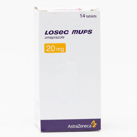 Buy Losec Mups Gastro-Resistant Tablet 20 Mg 14 PC Online - Kulud Pharmacy