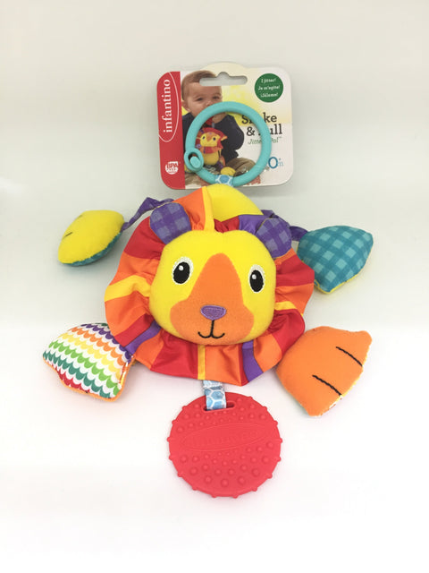 Infantino - Shake & Pull Jittery Pal Lion