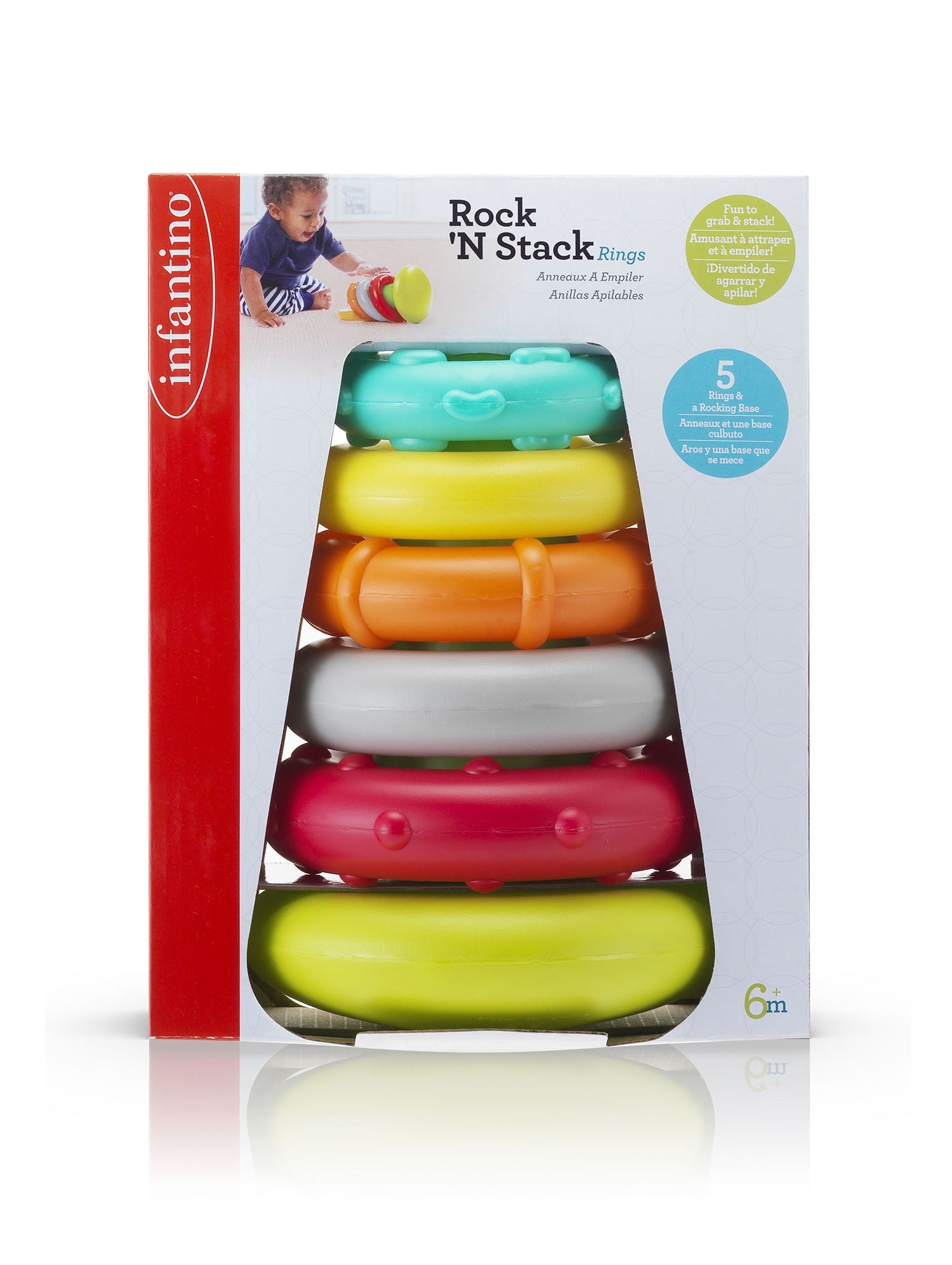 Infantino - Rock'N Stack Rings | Pre-School Infantino - Rock'N Stack Rings | Pre-School