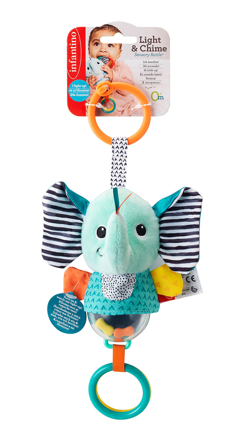 Infantino - Light Chime Sensory Rattle | Crib & Cot Mobiles Infantino - Light Chime Sensory Rattle | Crib & Cot Mobiles