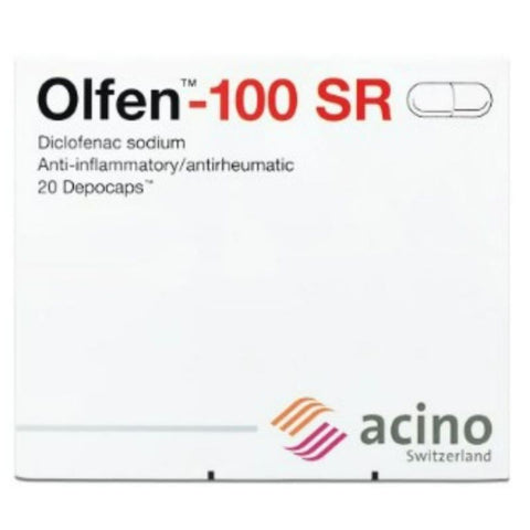 Buy Olfen Modified-Release Capsule, Hard 100 Mg 20 PC Online - Kulud Pharmacy