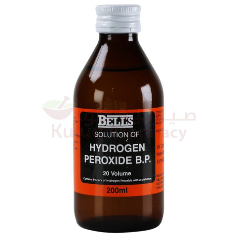 Buy Bells Hydrogen Peroxide Solution 6 % 200 ML Online - Kulud Pharmacy