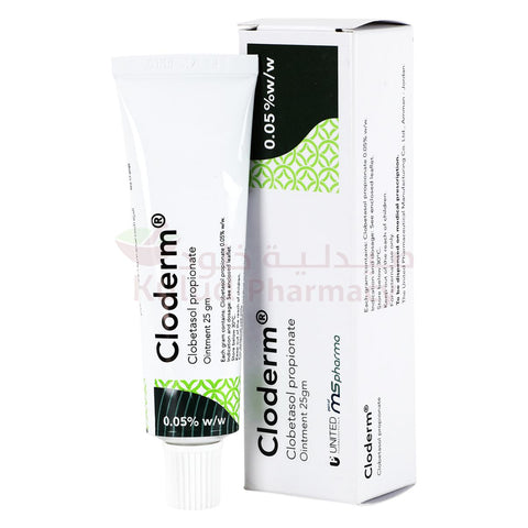 Buy Cloderm Ointement 0.05 % 25 GM Online - Kulud Pharmacy