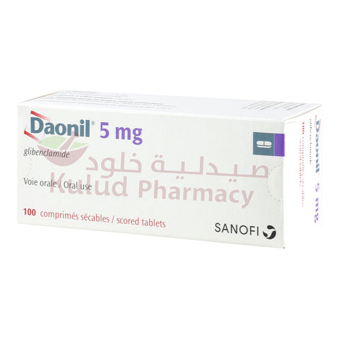 Buy Daonil Tablet 5 Mg 100 Tab Online - Kulud Pharmacy